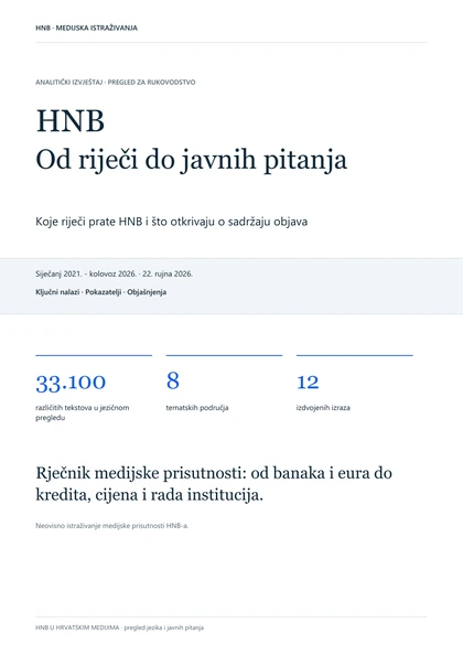 Cover: HNB: od riječi do javnih pitanja
